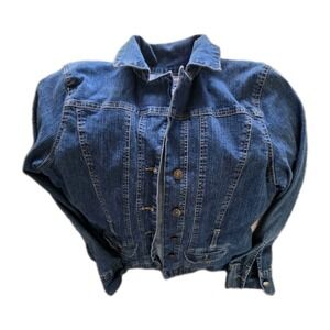 Studio West Denim Jacket Womens‎ Blue Denim Large